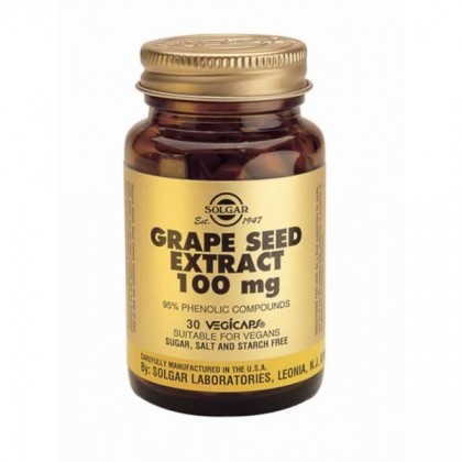SOLGAR Grape Seed Extract 100mg 30 Κάψουλες